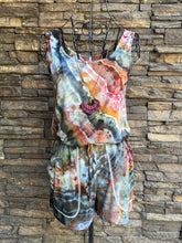 Load image into Gallery viewer, Women’s XS Geode Shorts Romper in ‘Pinto Sage &amp; Teal’
