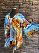 Load image into Gallery viewer, Custom Geode Bell Sleeved Kimono in ‘Desert Springs’ for Katie
