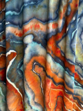 Load image into Gallery viewer, Women’s XXL (can fit a 3X, too) Geode Midi Skirt with Pockets in ‘Boulder Turquoise’
