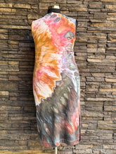 Load image into Gallery viewer, Women’s XL 100% Cotton Midi Dress in ‘Pinot Sage’ Inclined Twist
