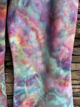 Load image into Gallery viewer, Women’s XL Geode Mid-Rise Flared Sweatpants in ‘Cosmic Eyes’
