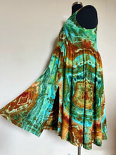 Load image into Gallery viewer, Women’s 3X Geode Ballet Midi Dress with Pockets in ‘Royston Turquoise’
