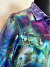 Load image into Gallery viewer, Custom Ice Dyed Denim Jacket in’MindBender B’ for Agni
