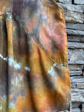 Load image into Gallery viewer, Women’s Medium (fit more like a large) Geode Wide-Leg Linen/Rayon Overalls in ‘Charred Redwood’
