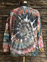 Load image into Gallery viewer, Women’s XL Oversized 100% Organic Cotton Burt’s Bees Spiral Sweatshirt in ‘Pinot Sage &amp; Teal’
