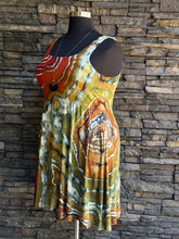Load image into Gallery viewer, Women’s XL Geode Square-Neck Ballet Dress with Pockets in ‘Cherry Creek Jasper’
