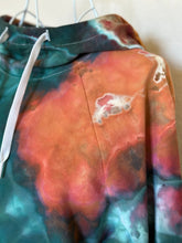 Load image into Gallery viewer, Unisex Small Geode Thumbhole Hoodie in ‘Rainbow Sherbet’
