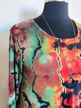 Load image into Gallery viewer, Women’s Large Reverse Geode 3/4 Sleeve Swing Tunic in ‘Sonora Sunrise Stone’
