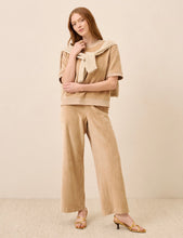 Load image into Gallery viewer, Women’s Medium Upcycled Pact Organic Cotton Velour Wide Leg Pants with Pockets in ‘Wild Thing’
