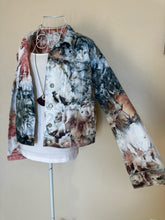 Load image into Gallery viewer, Custom Denim Jacket, Reverse Dyed T-Shirt and Geode Thumbhole Pullover for Alyssa
