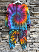 Load image into Gallery viewer, Toddler 2T Burt’s Bees Organic Cotton Rainbow Spiral Sweatsuit
