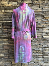 Load image into Gallery viewer, Women’s Small Geode Knee-Length 3/4 Sleeve Robe in ‘Mermaid Tail’
