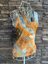 Load image into Gallery viewer, Women’s Small Geode U-Neck Tank Top in ‘Boulder Turquoise’
