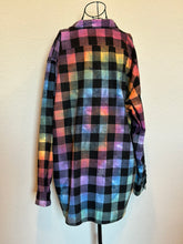 Load image into Gallery viewer, Custom Rainbow Spiral Flannel Shirt for Kori
