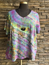 Load image into Gallery viewer, Women’s 4X (28W-30W) Geode V-Neck T-Shirt in ‘Midnight Opal’
