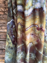 Load image into Gallery viewer, Women’s Medium (could fit a large too) Geode 100% Rayon Flowy Wide-Leg Tiered Pants with Tie Front in ‘Moss Agate’
