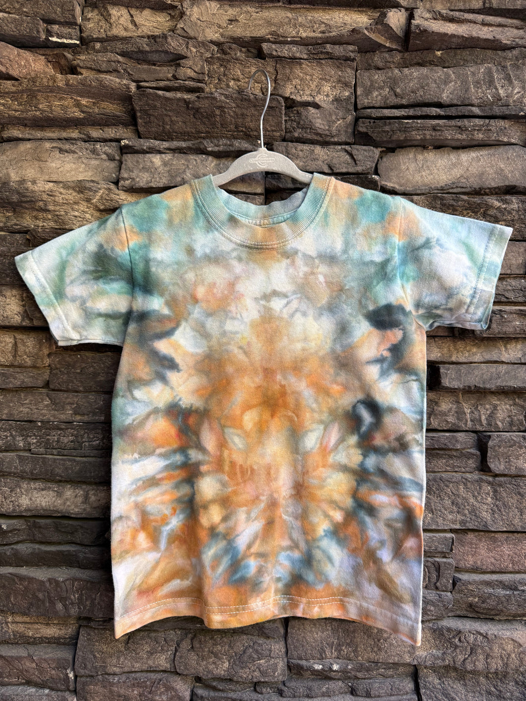 Youth XS (4/5) T-Shirt in ‘Bronze & Kingfisher’