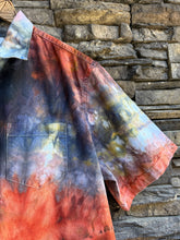 Load image into Gallery viewer, Men’s XL Loose Geode Short Sleeved Polo Shirt in ‘Phoenix Rising’
