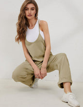 Load image into Gallery viewer, Women’s Medium Geode Harem Jumpsuit in ‘Olive Grove’
