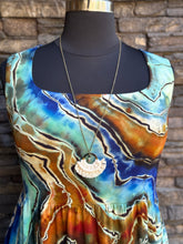 Load image into Gallery viewer, Custom Reverse Geode Dress in ‘Azurite’ for Candice
