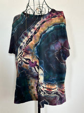 Load image into Gallery viewer, Women’s Petite Large Reverse Geode T-Shirt in ‘Pinot Sage &amp; Teal’
