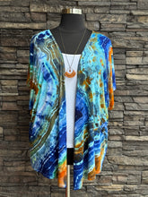 Load image into Gallery viewer, Women’s XL Geode Kimono in ‘Azurite’
