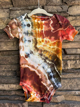 Load image into Gallery viewer, Baby 6-9 Month Geode Onesie in ‘Rustic Rainbow’
