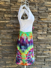 Load image into Gallery viewer, Women’s Large Bodycon Mini Skirt in ‘Cosmic Eyes’ Spiral

