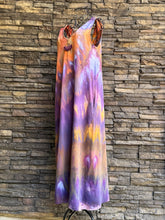 Load image into Gallery viewer, Women’s Medium Upcycled Pact Organic Cotton Sleeveless V-Neck Maxi Dress with Pockets in ‘Purple Moss Agate’ Inclined Twist
