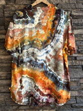 Load image into Gallery viewer, Men’s Large Geode 100% Rayon Button Up Shirt in ‘Golden Hour’
