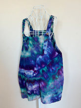 Load image into Gallery viewer, Women’s XL Cotton Linen Overall Shorts in ‘Northern Lights’ Twist
