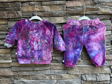Load image into Gallery viewer, Baby 0-3 Months Cozy Organic Cotton Velour Sweatsuit in ‘Northern Lights’

