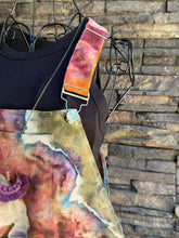 Load image into Gallery viewer, Women’s Medium Geode Cotton Overall Shorts with Drawstring Waist in ‘Rustic Rainbow’
