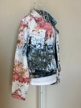 Load image into Gallery viewer, Custom Denim Jacket, Reverse Dyed T-Shirt and Geode Thumbhole Pullover for Alyssa
