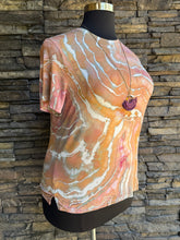 Load image into Gallery viewer, Women’s Large Geode Super Soft Modal T-Shirt in ‘Blush Oasis’
