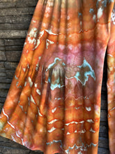 Load image into Gallery viewer, Women’s XL Geode 100% Viscose High Waist Tiered Wide Leg Flared Palazzo Pants with Tie in ‘Rusted Sea Glass’
