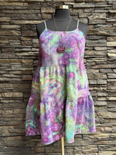 Load image into Gallery viewer, Women’s Large (fits like an XL) Geode Spaghetti Strap Tiered Cotton Gauze Sundress with Pockets in ‘Alchemist’
