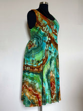 Load image into Gallery viewer, Women’s 3X Geode Ballet Midi Dress with Pockets in ‘Royston Turquoise’
