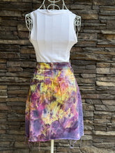 Load image into Gallery viewer, Women’s Size 30 (Medium) Button Fly Denim Skirt with Stretch in ‘Sugar Plum’
