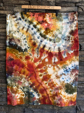 Load image into Gallery viewer, XL 100% Cotton Geode Laundry Tote Bag with Drawstring in ‘Rustic Rainbow’
