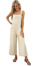 Load image into Gallery viewer, Women’s XL Linen/Cotton Wide Leg Overalls in ‘Wild Thing’
