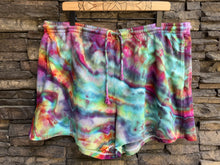 Load image into Gallery viewer, Women’s XL (fit more like an XXL) Geode Mid-Rise Pull-On Lounge Shorts with Pockets in ‘Cosmic Eyes’
