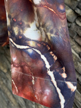 Load image into Gallery viewer, Women’s Upcycled Torrid Size 1 (1X 14/16) Geode Linen/Rayon Blazer in ‘Phoenix Rising’
