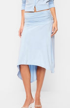 Load image into Gallery viewer, Women’s Small Geode Asymmetrical Draped Midi Skirt in ‘Midnight Ember’
