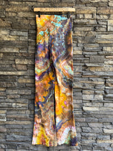 Load image into Gallery viewer, Women’s Medium Geode Fold Over Waist Yoga Pants in ‘Koroit Boulder Opal’

