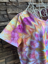 Load image into Gallery viewer, Custom Spiral T-Shirt in ‘Bird Song’ &amp; Linen Cropped Pants for Monika
