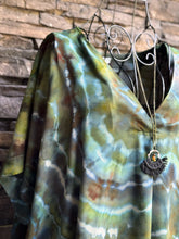 Load image into Gallery viewer, Women’s Medium (can fit a large, too) Geode V-Neck 100% Viscose Dress in ‘Moss Agate’
