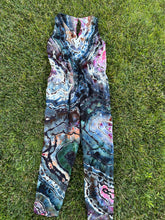 Load image into Gallery viewer, Women’s Medium (runs a bit small) Reverse Geode Upcycled Rayon Jumpsuit with Pockets in ‘Pinot Sage &amp; Teal’
