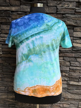 Load image into Gallery viewer, Women’s XL Geode V-Neck T-Shirt in ‘Sand &amp; Sea’
