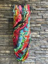 Load image into Gallery viewer, Women’s XL Reverse Geode Bodycon Dress in ‘Rainbow Obsidian’
